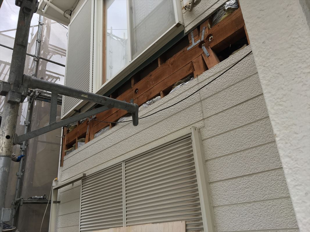 多治見市 ベランダを解体して作り直し アルミ製のベランダの取り付け