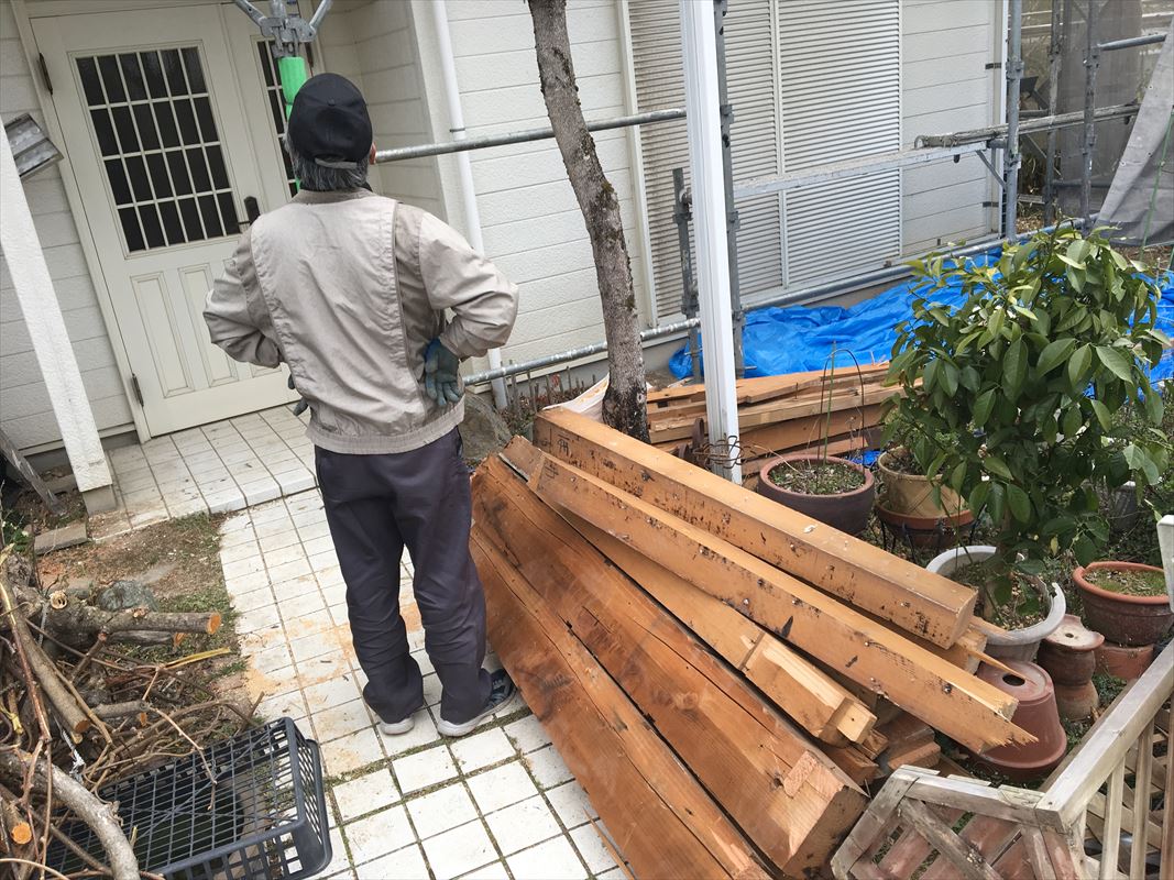 多治見市 ベランダの補修 ベランダの解体