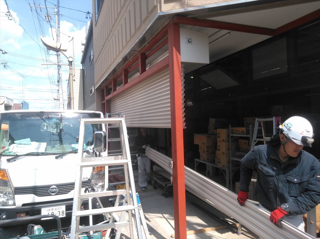 多治見 土岐 鉄骨溶接 電動シャッター