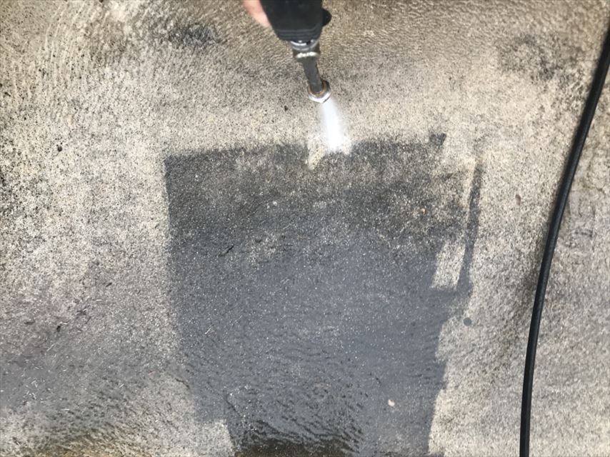 多治見市駐車場バイオ洗浄