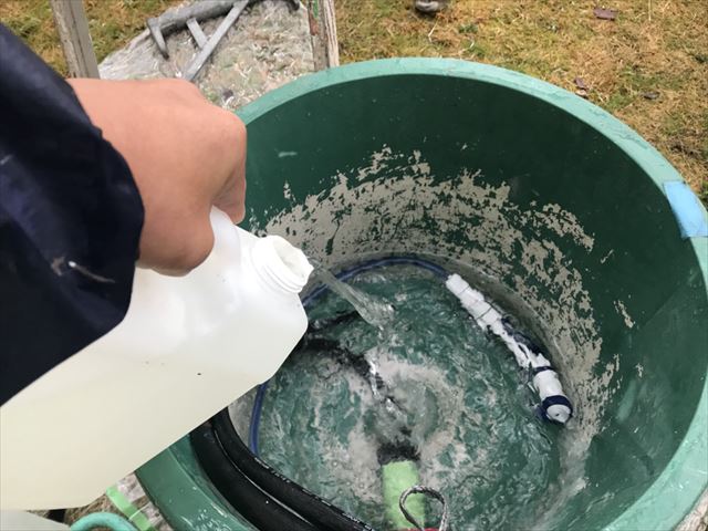 バイオ洗浄と高圧水洗浄