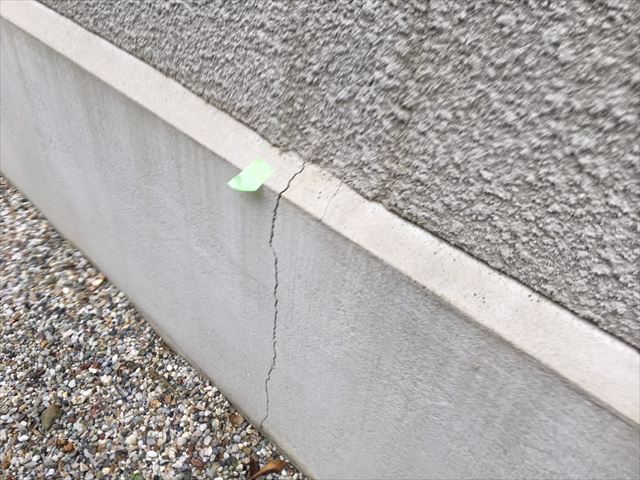 基礎のひび割れ