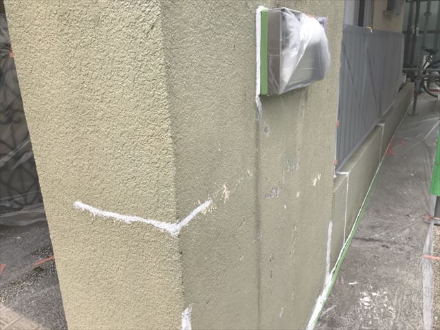 可児川合青山塀シーリング打ち