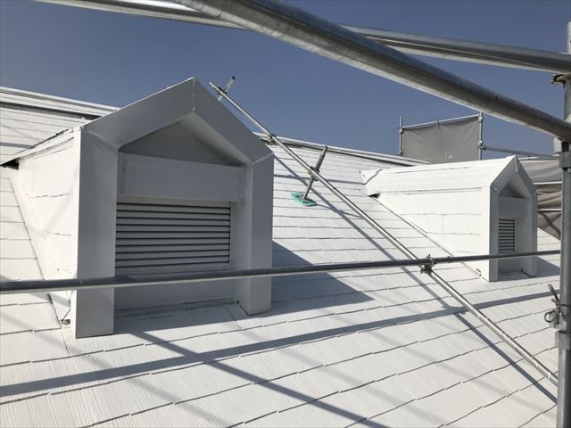 多治見笠原山田屋根下塗り2後