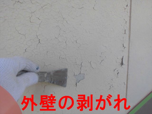 外壁の剥がれ