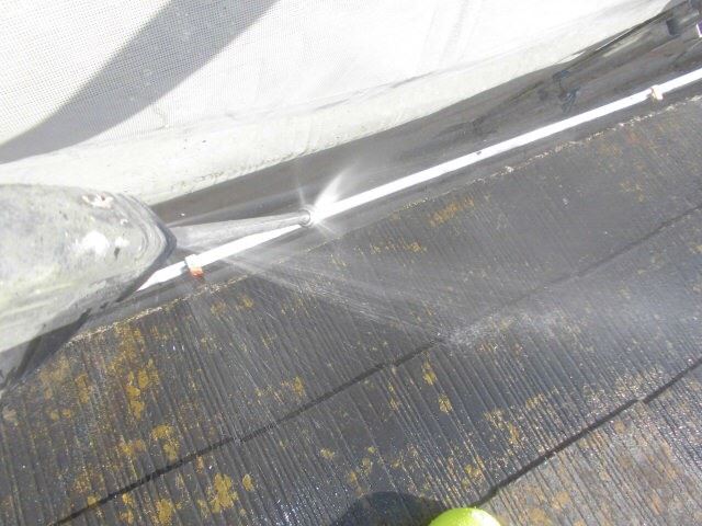 恵那市大井町で外壁塗装、バイオ洗浄樋洗浄