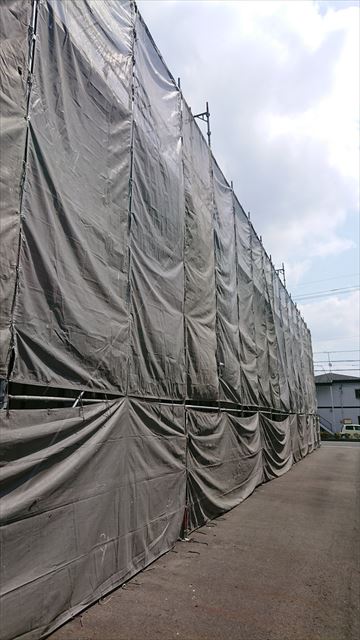 土岐市土岐口にて、スーパー遮熱サーモフッ素塗料で屋根塗装！