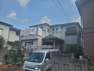 千葉市若葉区貝塚にて日本ペイントのファイン4Ｆセラミックを使用した外壁塗装工事を実施