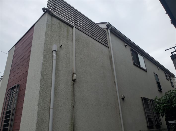 浦安市にてモルタル外壁の防水性が低下、外壁塗装工事をご提案