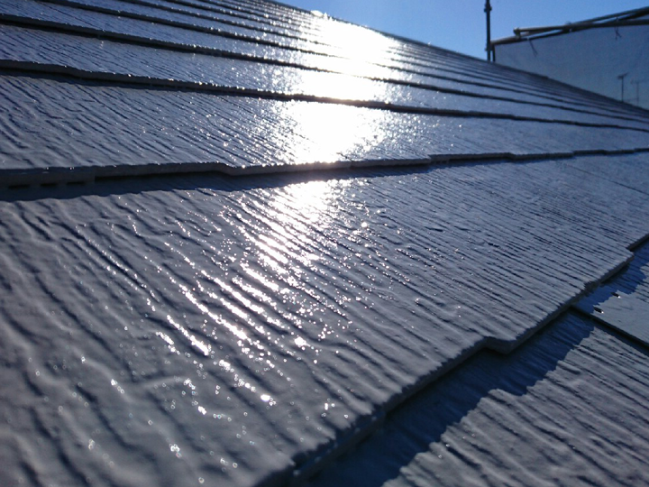 遮熱塗料で塗装した屋根