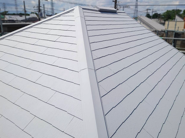 遮熱・断熱塗料で塗装した屋根