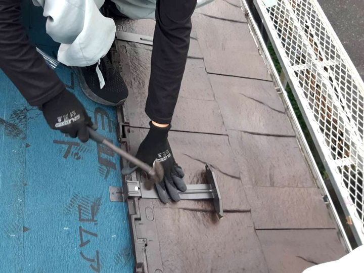 ROOGA鉄平施工の様子