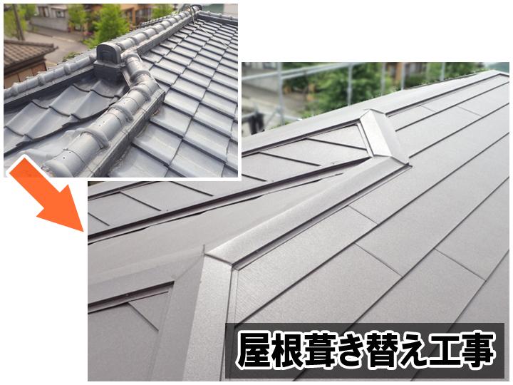 屋根葺き替え工事とは