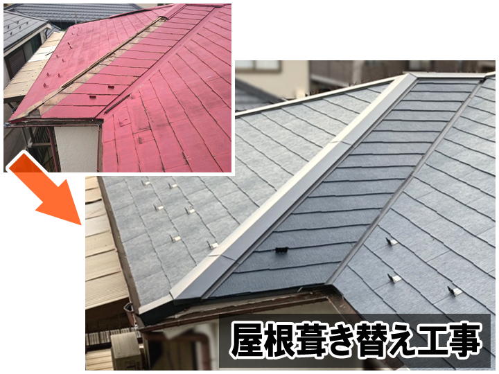 屋根材を撤去する屋根葺き替え工事を解説！屋根を根本から見直す方法