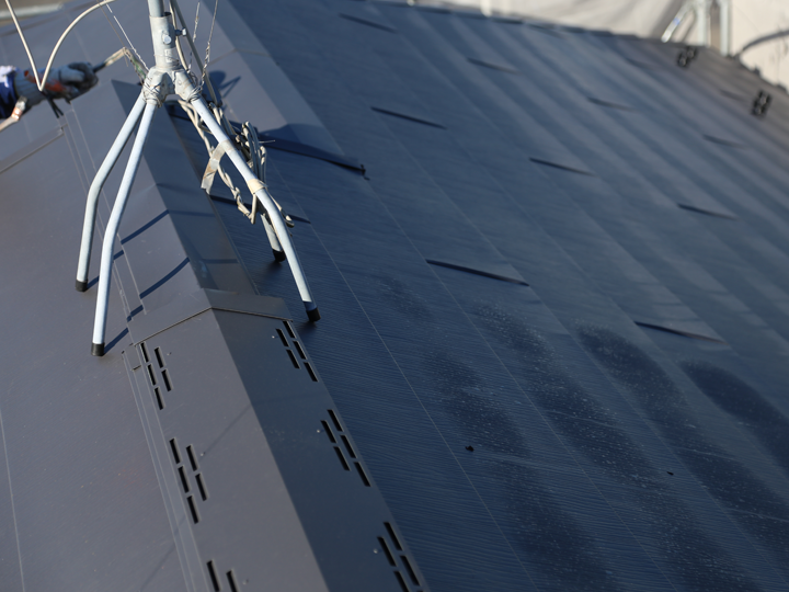 スーパーガルテクトフッ素で施工した屋根