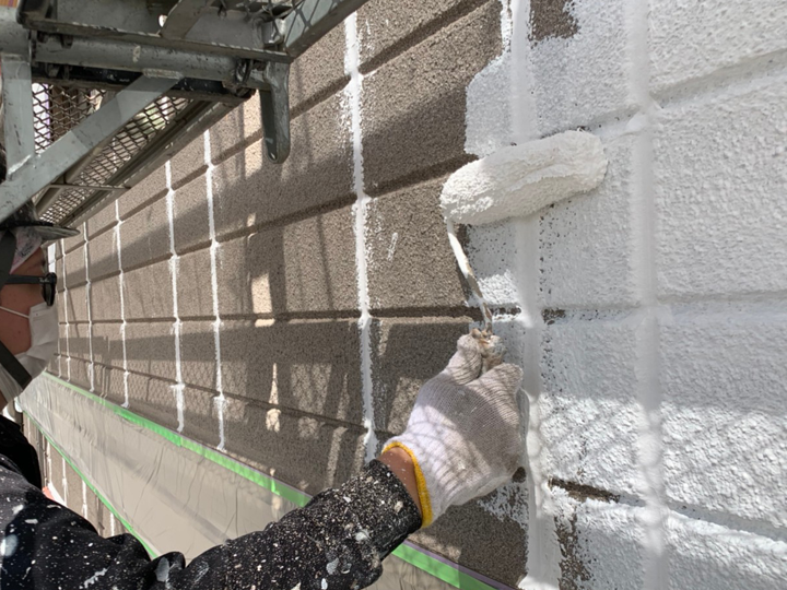 外壁塗装の様子