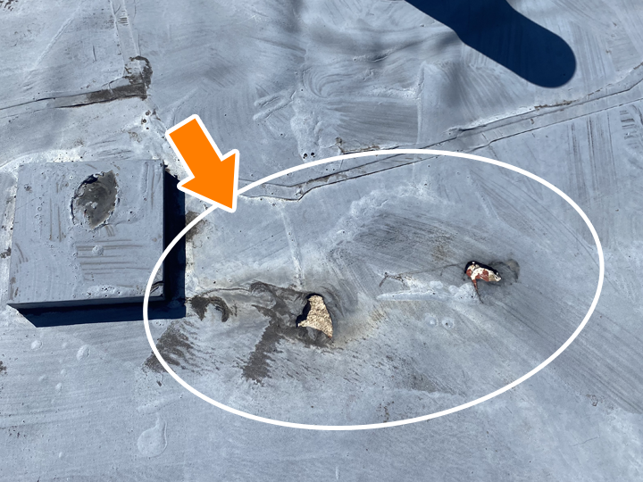 シート防水に起こりやすい劣化症状