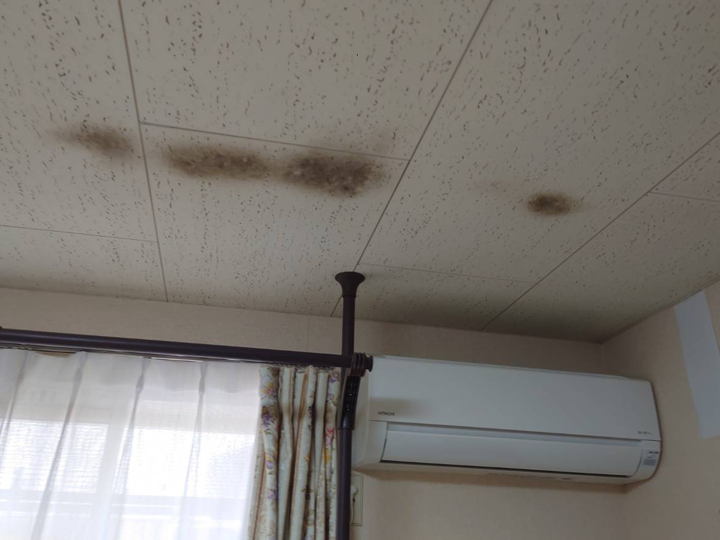雨漏りで出来た天井の染み