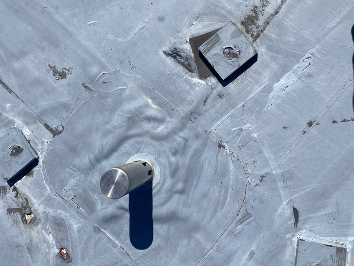 劣化した防水シート