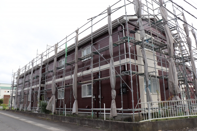 アパート塗装の様子