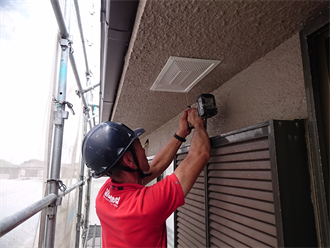 軒天換気口の設置