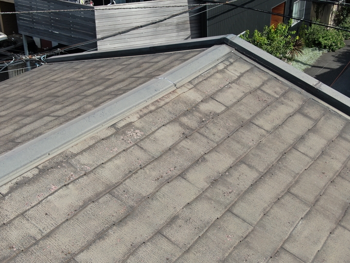 千葉市中央区都町でスレート屋根に屋根塗装工事（税込み520,000円）