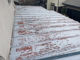 千葉市中央区宮崎町で金属屋根をサーモアイSiで屋根塗装工事