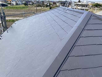 千葉市中央区大森町にてサーモアイSiを使用した屋根塗装工事