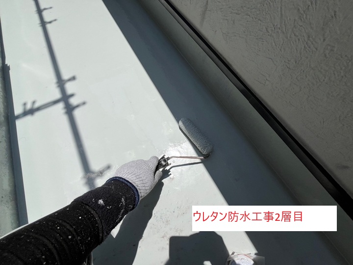 ベランダの防水に最適！ウレタン防水工事・密着工法の施工事例【柏市大室】