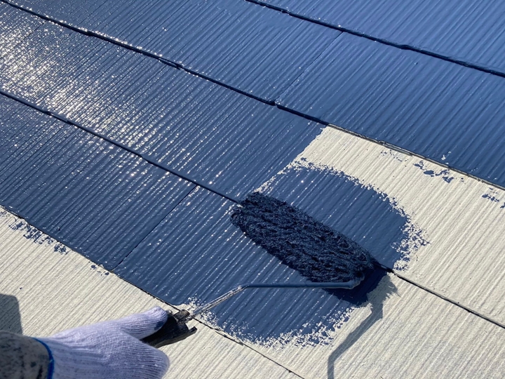 松戸市串崎南町でサーモアイSiを使用し屋根塗装工事（198,000円～）