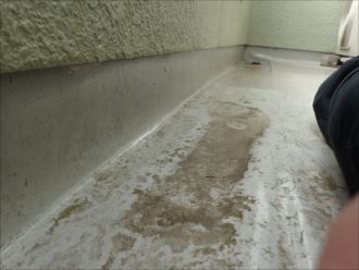 茂原市東郷　防水層の状態確認