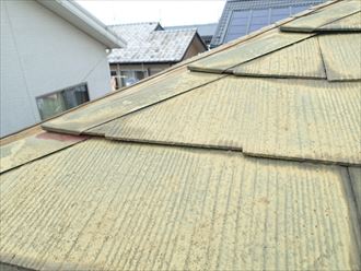 八千代市下市場 屋根の反り確認