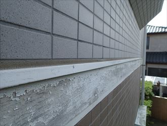 袖ケ浦市代宿で外壁調査、破風板の傷みや外壁に苔の発生