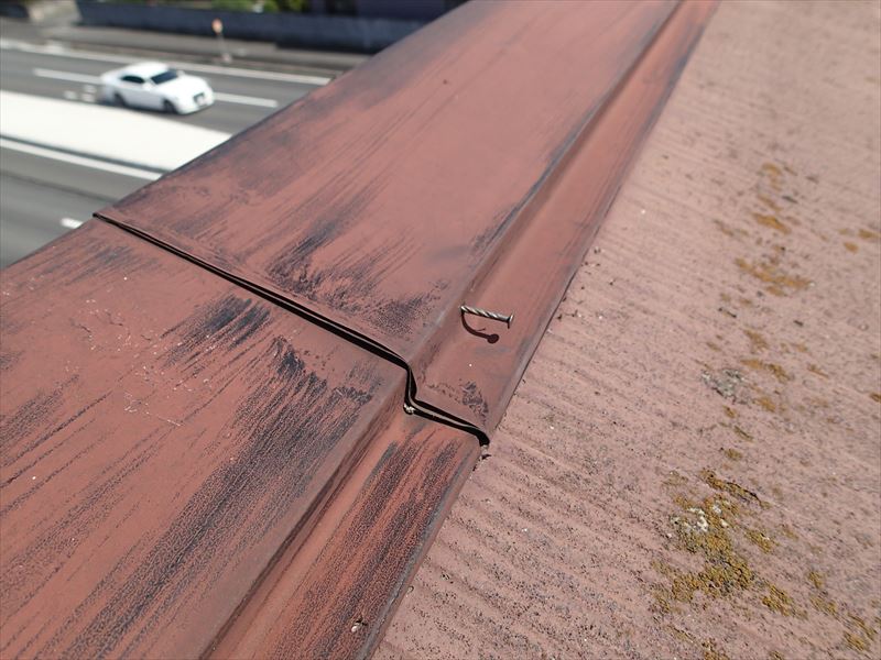 木更津市貝渕 板金の釘浮き