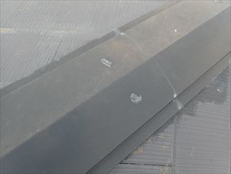 君津市北子安 棟板金の状態