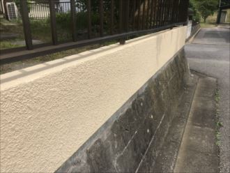 木更津市｜建物の外壁塗装と一緒に擁壁塗装