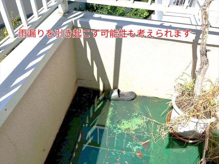 雨漏りリスクの高まり