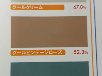 サーモアイSi　クールビンテージローズの色見本