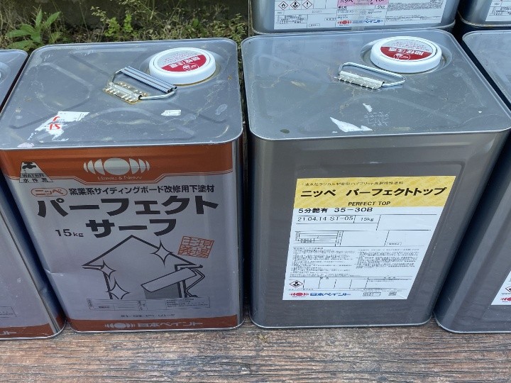 使用塗料の準備と説明