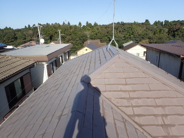 千葉市若葉区にて遮熱塗料サーモアイSIと超低汚染塗料ナノコンポジットWを用いた屋根外壁塗装工事を施工