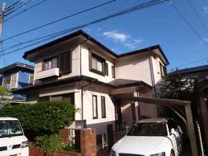 破風板・戸袋などの木部塗装工事　浦安市美浜　