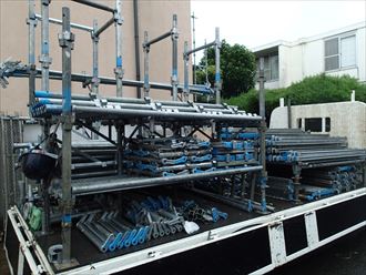 千葉市若葉区にて屋根外壁塗装工事に着工いたしました