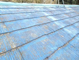 千葉市花見川区の化粧スレート屋根塗装調査