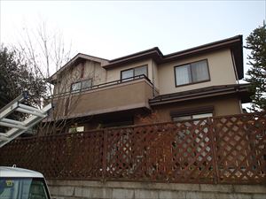 初めての屋根・外壁塗装工事　お隣と2件着工　酒々井町