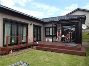 1階建ての外壁塗装　目地塗装　市原市