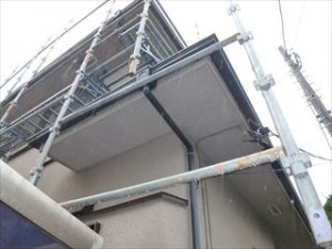 船橋市にて塗装工事前の足場架設工事のご紹介│船橋市　I様