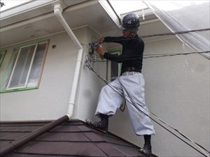 屋根と外壁塗装に着工いたしました。｜緑区あすみが丘