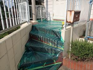 外壁塗装工事の状況になります。｜市原市