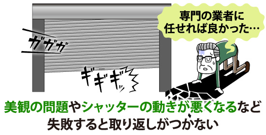 DIYでの塗装を失敗してから業者を呼んでも手遅れになってしまうため、はじめから専門の業者にお任せするのが最も望ましい