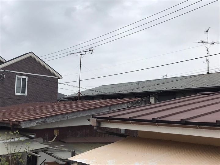 トタン屋根の塗装前